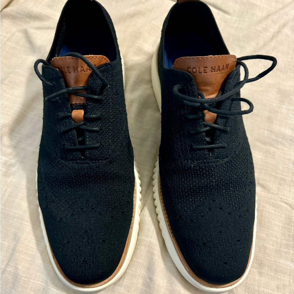 Men’s Cole Haan black dress shoes size 10M, excellent condition, Zerogrand.